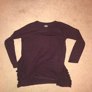 Dark Purple Soft Aerie Long Sleeve Tee